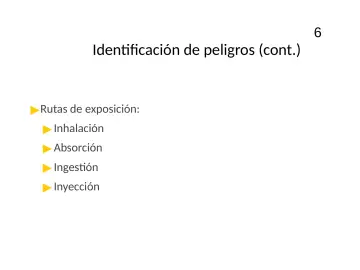 Slide 6: Identificación de peligros (cont.)