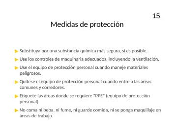 Slide 15: Medidas de protección