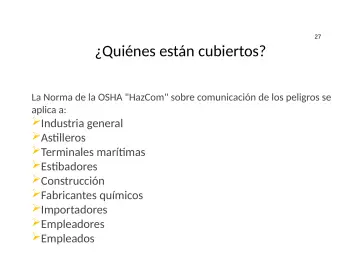 Slide 27: ¿Quiénes están cubiertos?