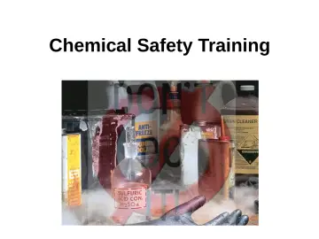 Slide 1: Chemical Safety Training