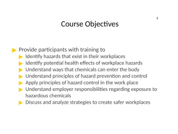 Slide 3: Course Objectives