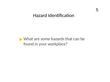 Slide 5: Hazard Identification