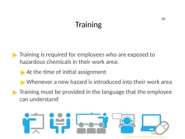 Slide 20: Training