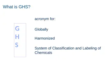 Slide 4: What is GHS?