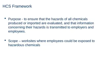 Slide 21: HCS Framework