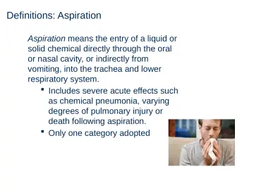 Slide 39: Definitions: Aspiration