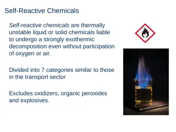 Slide 49: Self-Reactive Chemicals