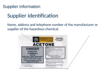 Slide 57: Supplier Identification