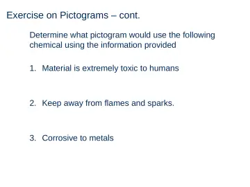 Slide 78: Exercise on Pictograms – cont.