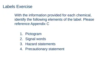 Slide 81: Labels Exercise