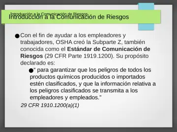Slide 11: I ntroducción a la Comunicación de Riesgos