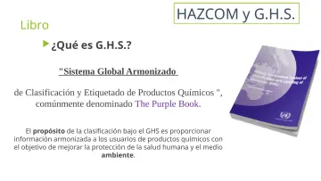 Slide 9: HAZCOM y G.H.S.