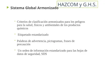 Slide 10: HAZCOM y G.H.S.