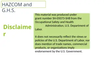 Slide 2: Disclaime