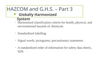 Slide 10: HAZCOM and G.H.S. – Part 3