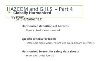 Slide 11: HAZCOM and G.H.S. – Part 4