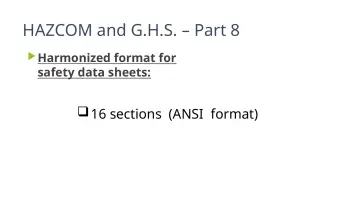 Slide 17: HAZCOM and G.H.S. – Part 8
