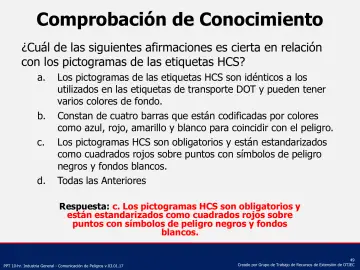 Slide 49: Comprobación de Conocimiento