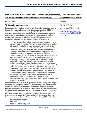 Page 2: PROCEDIMIENTOS DE ENSEÑANZA ---Preparación, Presentación, Aplicación & Evaluación