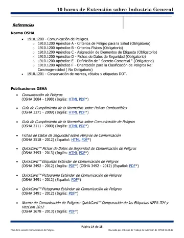 Page 14: Referencias