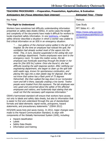 Page 2: TEACHING PROCEDURES ---Preparation, Presentation, Application, & Evaluation