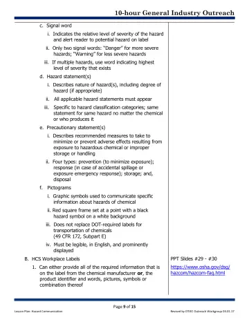 Page 9: c. Signal word