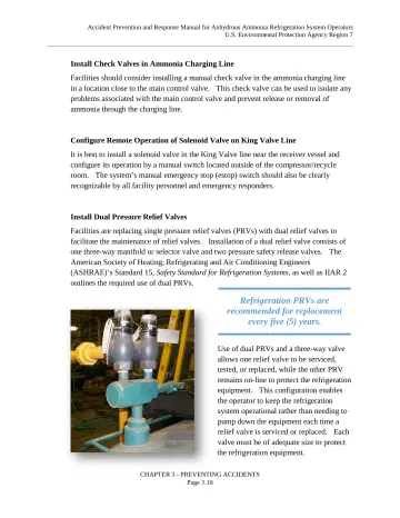 Page 24: Install Check Valves in Ammonia Charging Line