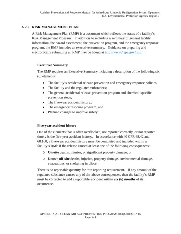 Page 50: A.2.5 RISK MANAGEMENT PLAN