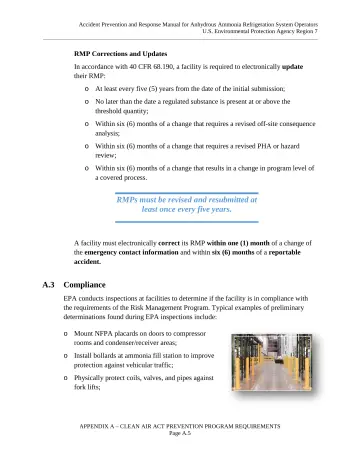 Page 51: RMPs must be revised and resubmitted at least once every five years.