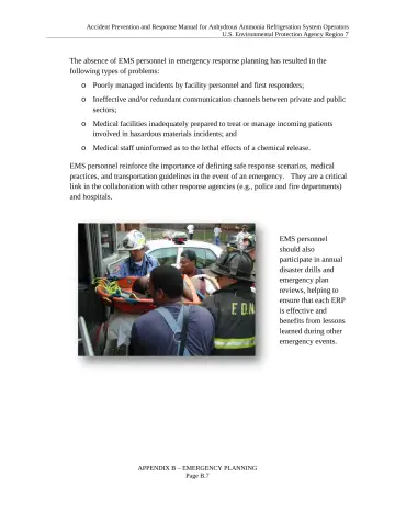 Page 59: The absence of EMS personnel in emergency response planning has resulted in the following…