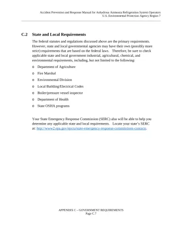 Page 69: C.2 State and Local Requirements