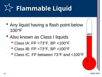 Slide 41: Flammable Liquid