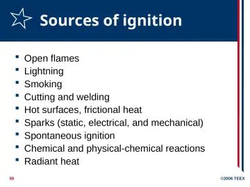 Slide 59: Sources of ignition