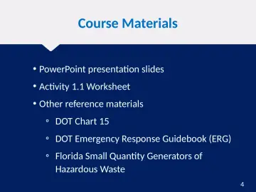 Slide 4: Course Materials