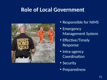 Slide 11: Role of Local Government