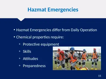 Slide 15: Hazmat Emergencies