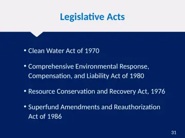 Slide 31: Legislative Acts
