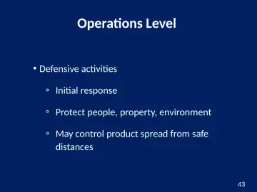 Slide 43: Operations Level
