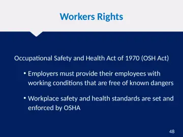 Slide 48: Workers Rights