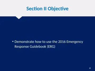 Slide 4: Section II Objective