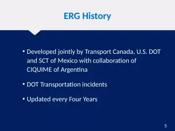 Slide 5: ERG History