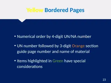 Slide 23: Yellow Bordered Pages
