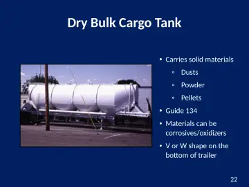 Slide 22: Dry Bulk Cargo Tank
