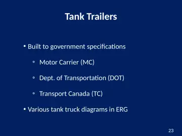 Slide 23: Tank Trailers