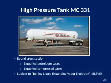 Slide 26: High Pressure Tank MC 331