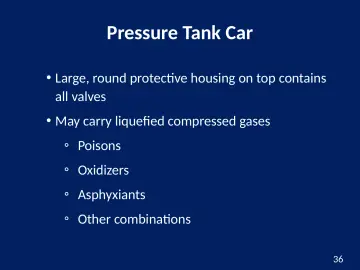 Slide 36: Pressure Tank Car