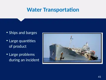 Slide 41: Water Transportation