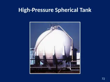 Slide 72: High-Pressure Spherical Tank