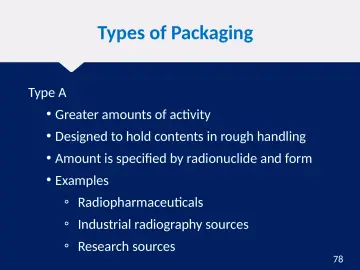 Slide 78: Types of Packaging