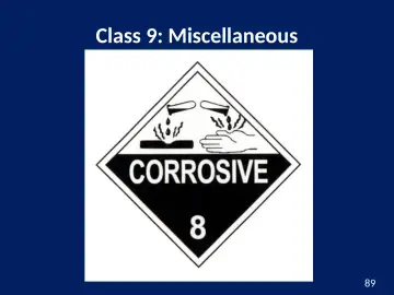 Slide 89: Class 9: Miscellaneous